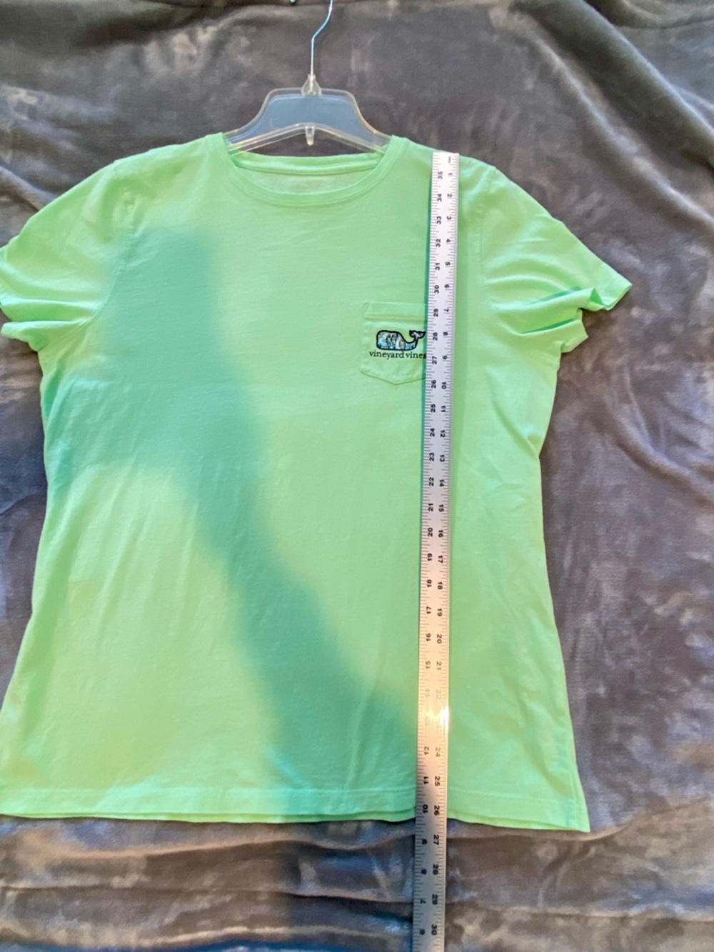 Womens Vineyard Vines Shirt L Green Whale Parrots Tropical Palm Trees Buffet Tee - Picture 8 of 9